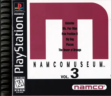 Namco Museum Vol. 3 (US) box cover front